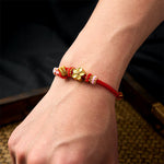 Buddha Stones Braided Rope Knot Adjustable Bracelet