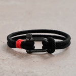 Buddha Stones Titanium Steel Shackle Stimulation Bracelet