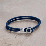 Buddha Stones 925 Sterling Silver Double Wrap Button Protection Bracelet