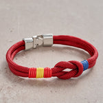 Buddha Stones Double Wrap Braided Rope Knot Strength Bracelet