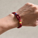 Buddha Stones Double Wrap Braided Rope Knot Strength Bracelet