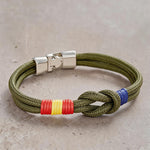 Buddha Stones Double Wrap Braided Rope Knot Strength Bracelet