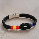 Buddha Stones Double Wrap Braided Rope Knot Strength Bracelet