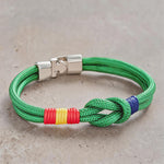 Buddha Stones Double Wrap Braided Rope Knot Strength Bracelet