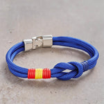 Buddha Stones Double Wrap Braided Rope Knot Strength Bracelet