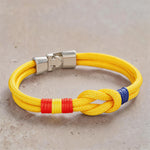 Buddha Stones Double Wrap Braided Rope Knot Strength Bracelet