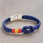 Buddha Stones Double Wrap Braided Rope Knot Strength Bracelet