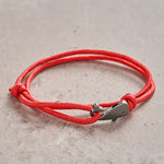 Buddha Stones Double Wrap Braided Rope Whale Connection Bracelet