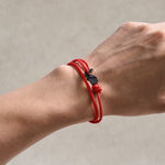Buddha Stones Double Wrap Braided Rope Whale Connection Bracelet