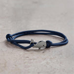 Buddha Stones Double Wrap Braided Rope Whale Connection Bracelet