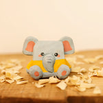 Buddha Stones Basswood Cute Animal Hand-Carved Desk Decoration