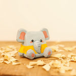 Buddha Stones Basswood Cute Animal Hand-Carved Desk Decoration
