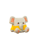 Buddha Stones Basswood Cute Animal Hand-Carved Desk Decoration