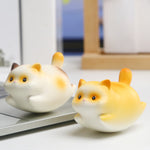 Buddha Stones Resin Cute Wobble Cat Happiness Cartoon Animal Decor