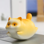 Buddha Stones Resin Cute Wobble Cat Happiness Cartoon Animal Decor