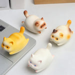 Buddha Stones Resin Cute Wobble Cat Happiness Cartoon Animal Decor