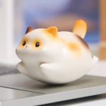Buddha Stones Resin Cute Wobble Cat Happiness Cartoon Animal Decor
