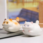 Buddha Stones Resin Cute Wobble Cat Happiness Cartoon Animal Decor