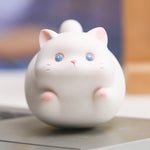 Buddha Stones Resin Cute Wobble Cat Happiness Cartoon Animal Decor