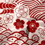 Buddha Stones Summer Casual Seigaiha Floral Pattern Women's Summer Sleeveless Midi Dress With Pockets