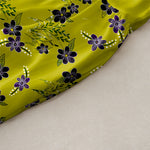 Buddha Stones Summer Casual Purple Floral Leaves Pattern Women's Summer Sleeveless Midi Dress With Pockets