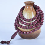 Buddha Stones Natural Peltogyne Gourd 108 Bead Mala