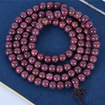 Buddha Stones Natural Peltogyne Gourd 108 Bead Mala