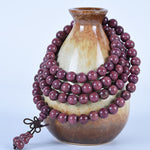 Buddha Stones Natural Peltogyne Gourd 108 Bead Mala