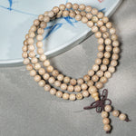 FREE Today: Perseverance and Meditation Natural Camphor Wood 108 Bead Mala