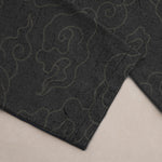 Buddha Stones Cotton White Crane Auspicious Clouds And Pavilion Lotus Pattern Men's Tapered Pants With Pockets