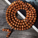 Buddha Stones Natural Jujube Wood 108 Bead Mala