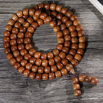 Buddha Stones Natural Jujube Wood 108 Bead Mala