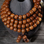 Buddha Stones Natural Jujube Wood 108 Bead Mala