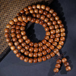 Buddha Stones Natural Jujube Wood 108 Bead Mala