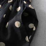 Buddha Stones Summer Casual Vintage Drawstring Polka Dot Women's Cropped Pants With Pockets