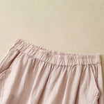 Buddha Stones Spring Summer Casual Minimalist Solid Cropped Women's Harem Pants With Pockets