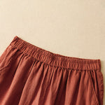 Buddha Stones Spring Summer Casual Minimalist Solid Cropped Women's Harem Pants With Pockets
