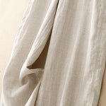 Buddha Stones Spring Summer Minimalist Casual Solid Zipper Design Long Pants Women's Straight Leg Pants With Pockets