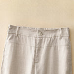 Buddha Stones Spring Summer Minimalist Casual Solid Zipper Design Long Pants Women's Straight Leg Pants With Pockets