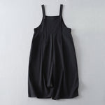 Buddha Stones Spring Summer Casual Minimalist Solid Button-Up Women's Jumpsuit With Pocket