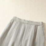 Buddha Stones Spring Summer Casual Minimalist Solid Capri Pants Women's Straight Leg Pants With Pockets