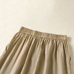 Buddha Stones Spring Summer Casual Minimalist Solid Capri Pants Women's Straight Leg Pants With Pockets