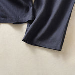 Buddha Stones Spring Summer Casual Minimalist Solid Capri Pants Women's Straight Leg Pants With Pockets