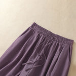 Buddha Stones Summer Casual Minimalist Drawstring Solid Women's Cropped Pants With Pockets