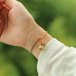 Buddha Stones Hand-woven Colorful String Bell Balance Braided Bracelet