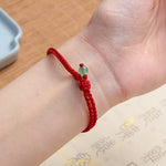 FREE Today: Luck and Self-care Green Aventurine Red String Bracelet