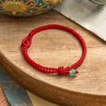 FREE Today: Luck and Self-care Green Aventurine Red String Bracelet