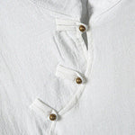 Buddha Stones Summer Tang Style Casual Frog Button Bamboo Men's Short Sleeve Shirts