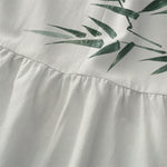 Buddha Stones Summer Casual Bamboo Bird Pattern Women's Summer Sleeveless Midi Dress With Pockets
