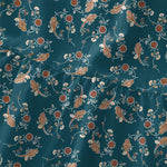 Buddha Stones Summer Casual Floral Vine Border Pattern Women's Summer Sleeveless Midi Dress With Pockets